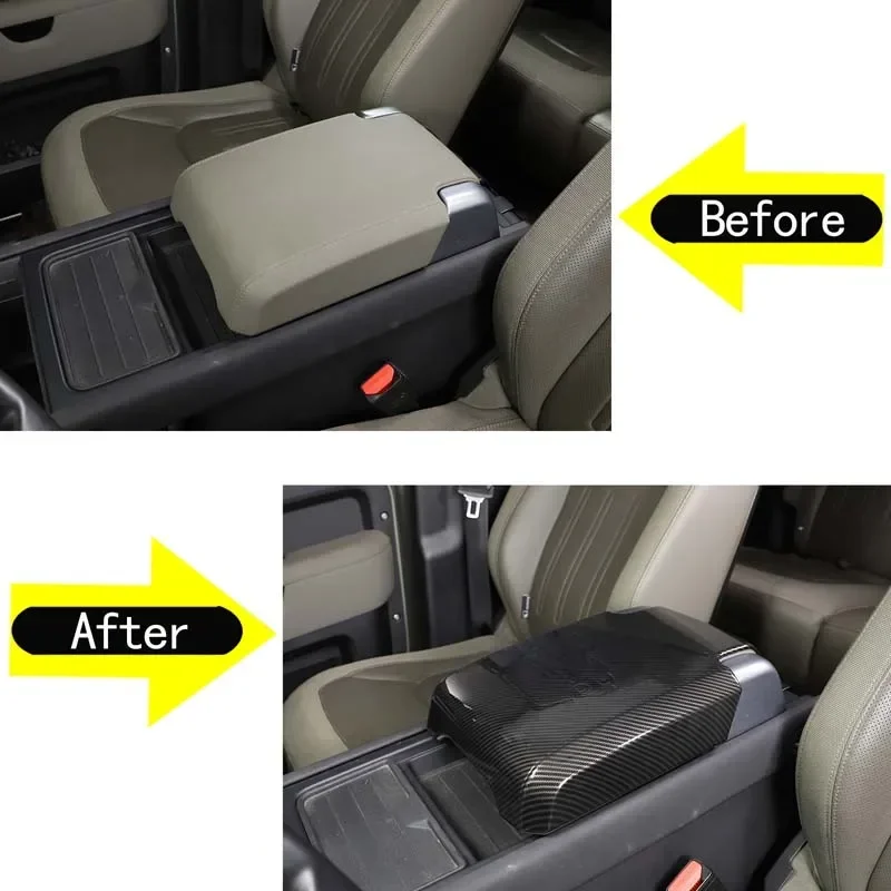 For 2020-2024 Land Rover Defender 110 ABS car armrest box storage box protection decorative cover sticker Car accessories 1Pcs