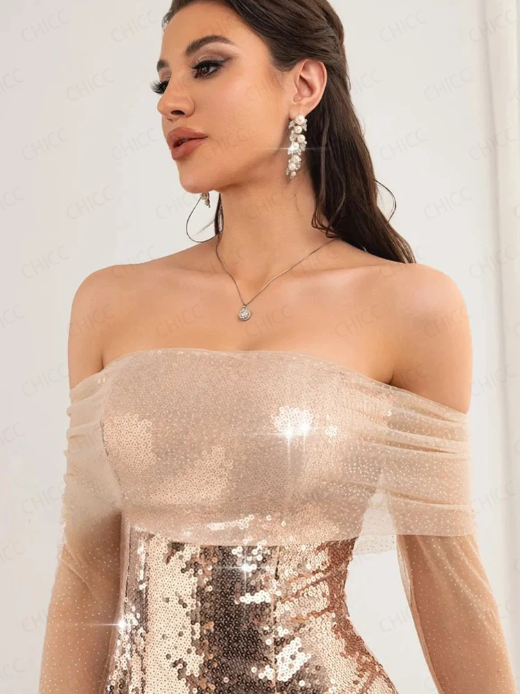 Abiti da ballo dorati Abito da sera corto senza maniche senza spalline Abito da cocktail aderente per festa di compleanno e ritorno a casa personalizzato