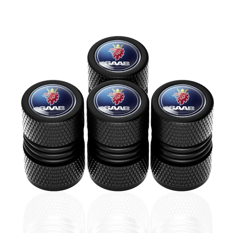 4 قطعة/الوحدة سيارة الإطارات عجلة صمام قبعات الإطارات حافة الجذعية يغطي ل ساب 9-3 9-5 93 9000 900 9-7 600 99 9-X 97X توربو X اكسسوارات