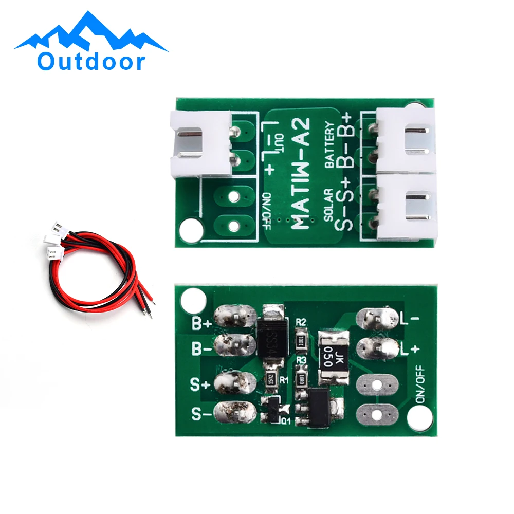 5PCS Solar Charge Controller Board Lithium Battery Charging Controller Auto On/Off Light Control Switch For DIY Street Lights