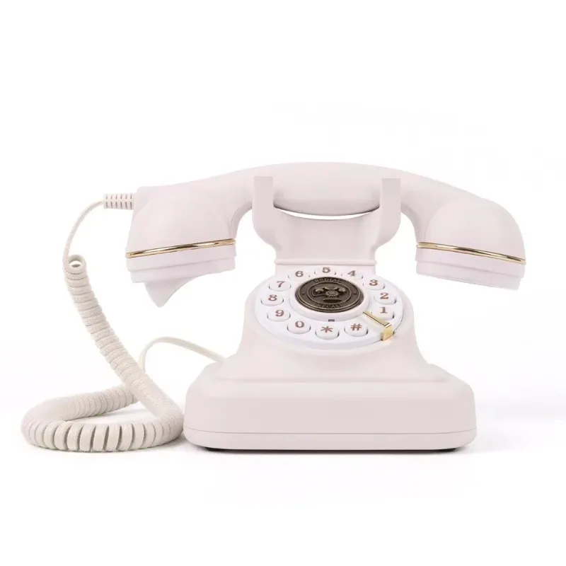 Bluetooth Retro Landline Phone with USB/AUX, Vintage Desktop Telephone for Home Office Hotel, Party Decoration
