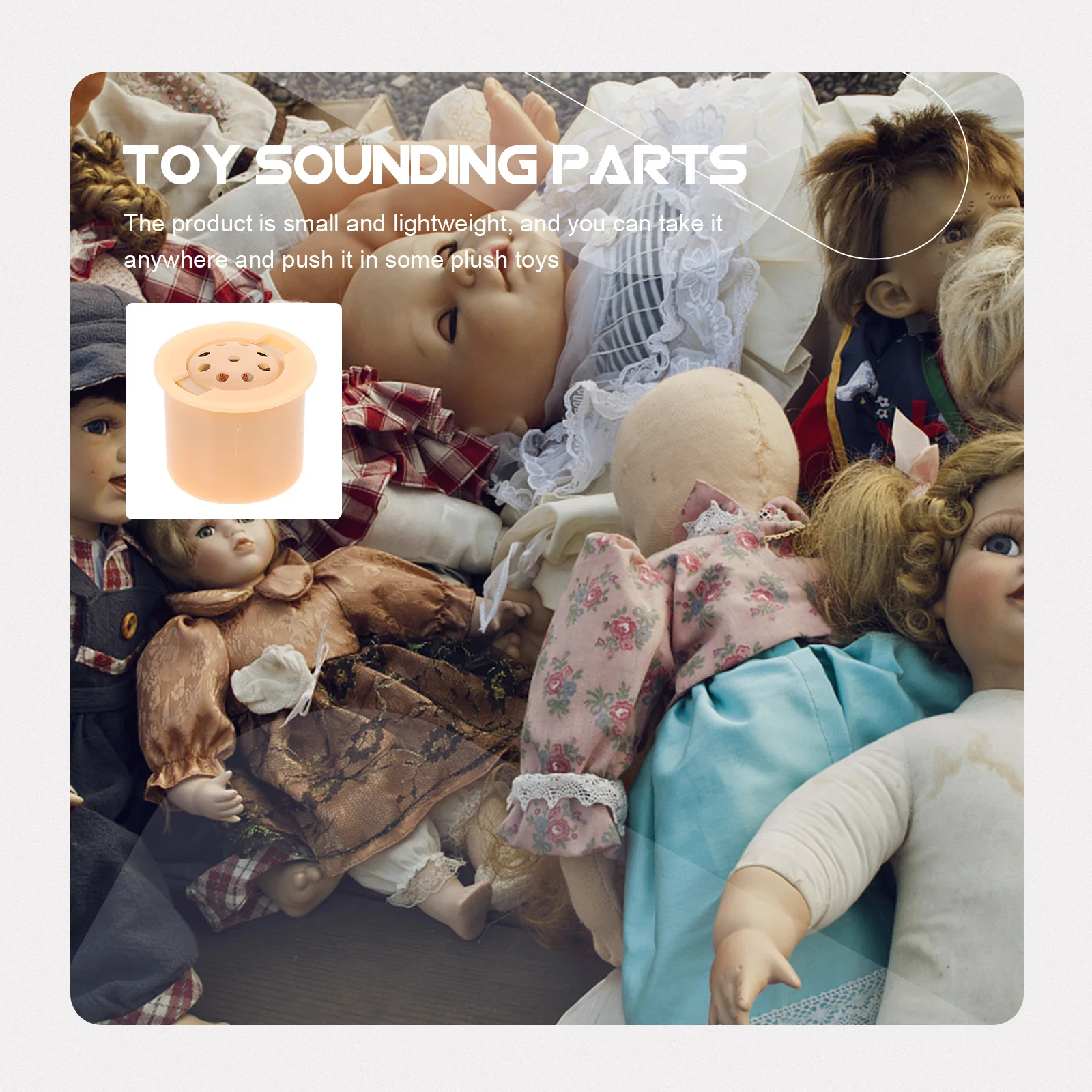 

5Pcs Mini Sounders for Crafts and Music Cards Audible Components for DIY Sounding Projects Plastic Acoustical Generator