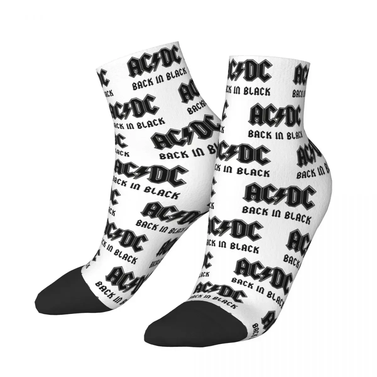 AC DC Heavy Metal (1) Socks Harajuku Sweat Absorbing Stockings All Season Socks Accessories for Unisex Christmas Gifts