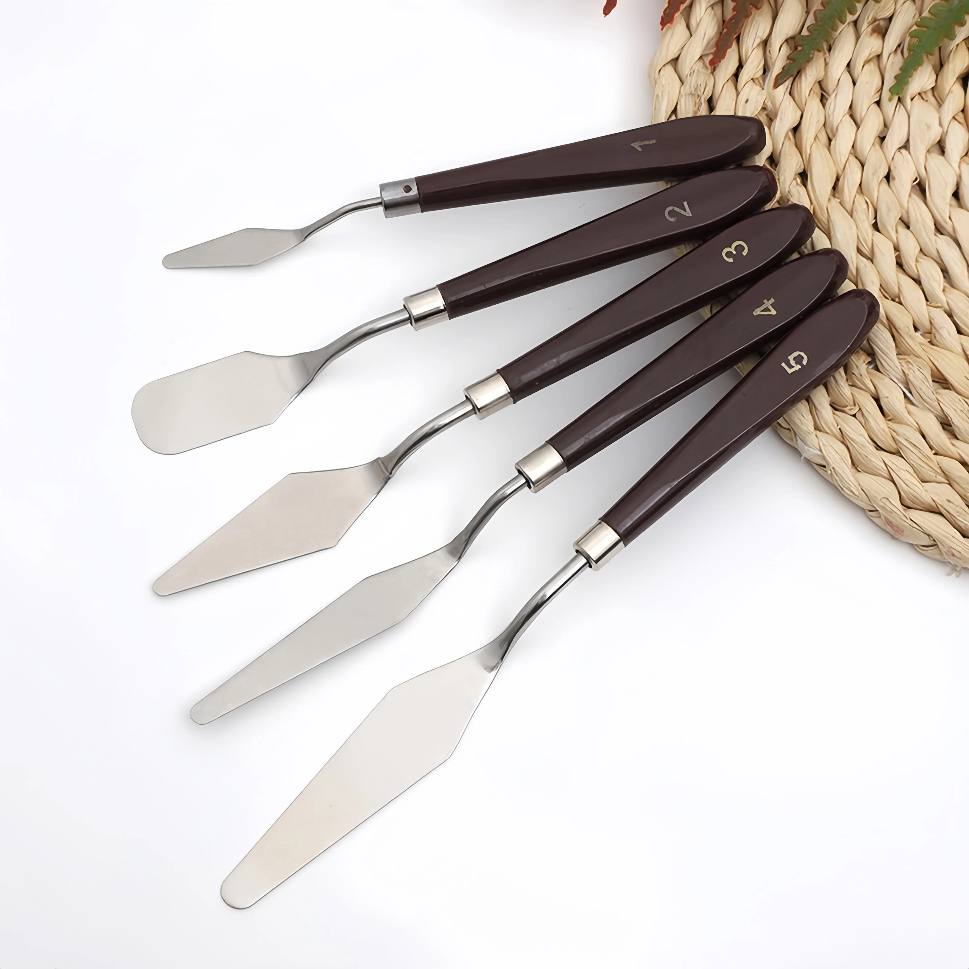 画材 グワッシュ絵の具 パレットナイフ スクレーパー アクリ - Painting Knife Palette のレビューと価格