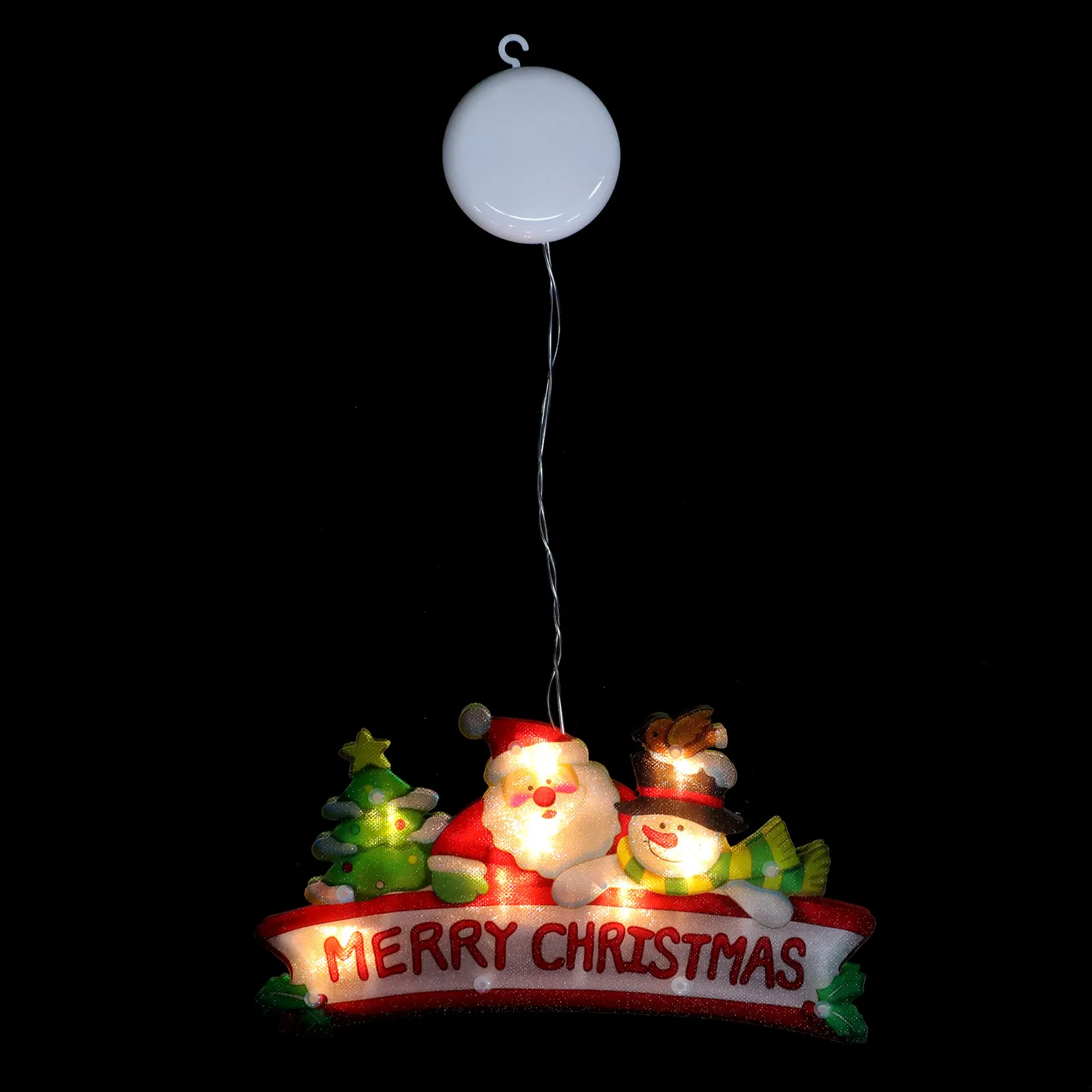 

Christmas Decorative LED Lights Shaped Suction Lamp for Windows Shop Window Xmas Theme Christmas Light Pendant