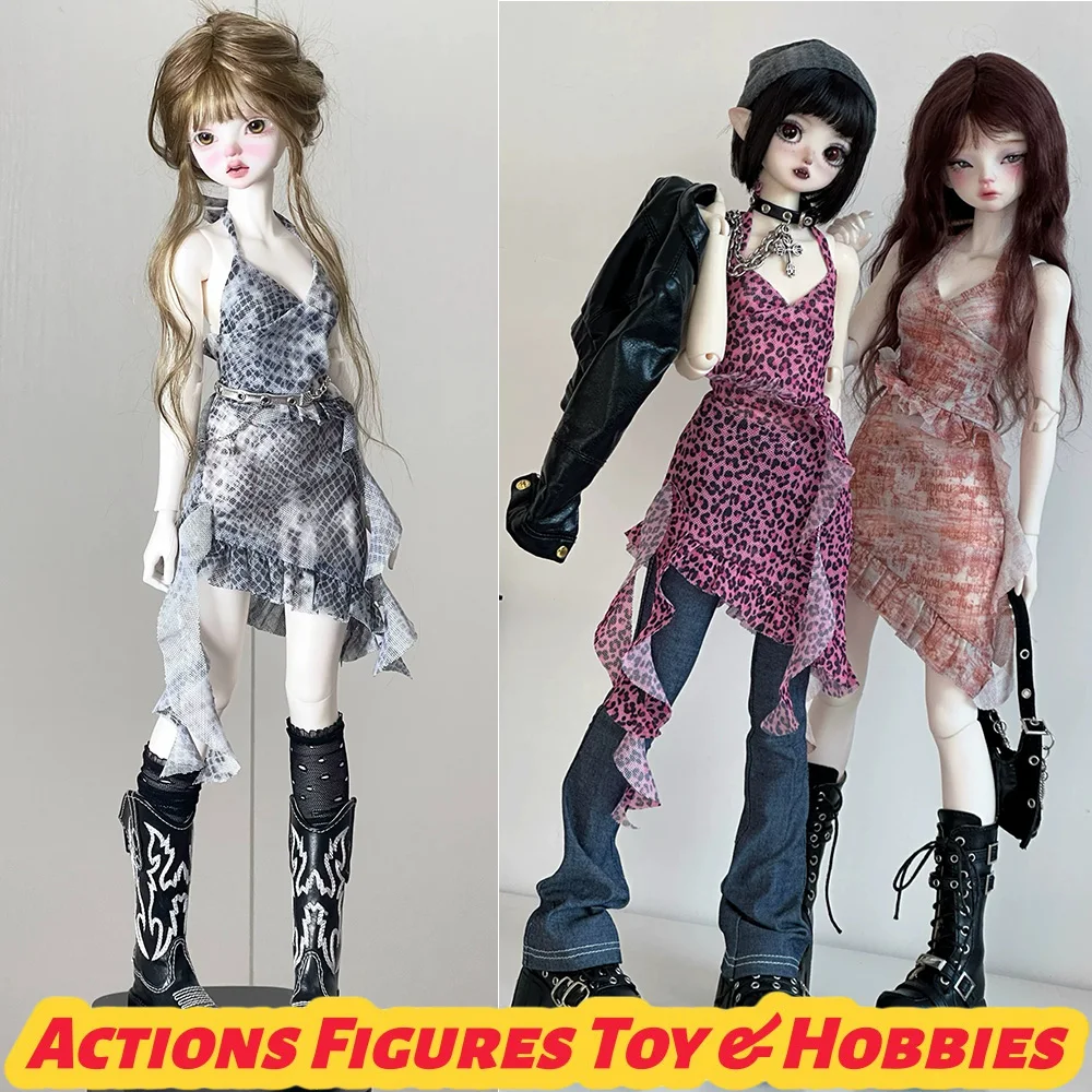 

1/4 Scale BJD Dolls Post-Apocalyptic Style Spicy Girl Irregular Sling Gauze Dress for 4-point Toys DIY