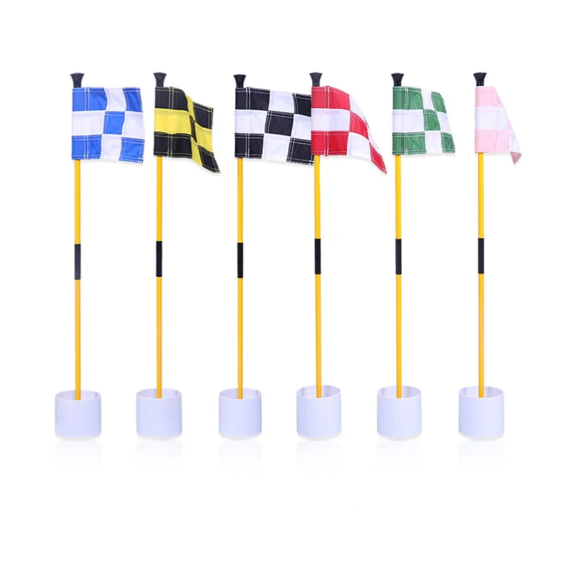 81CM Backyard Practice Golf Hole Pole Cup Flag Stick Golf Putting Green Flagstick Golf Flag and Flagpole Golf Hole New