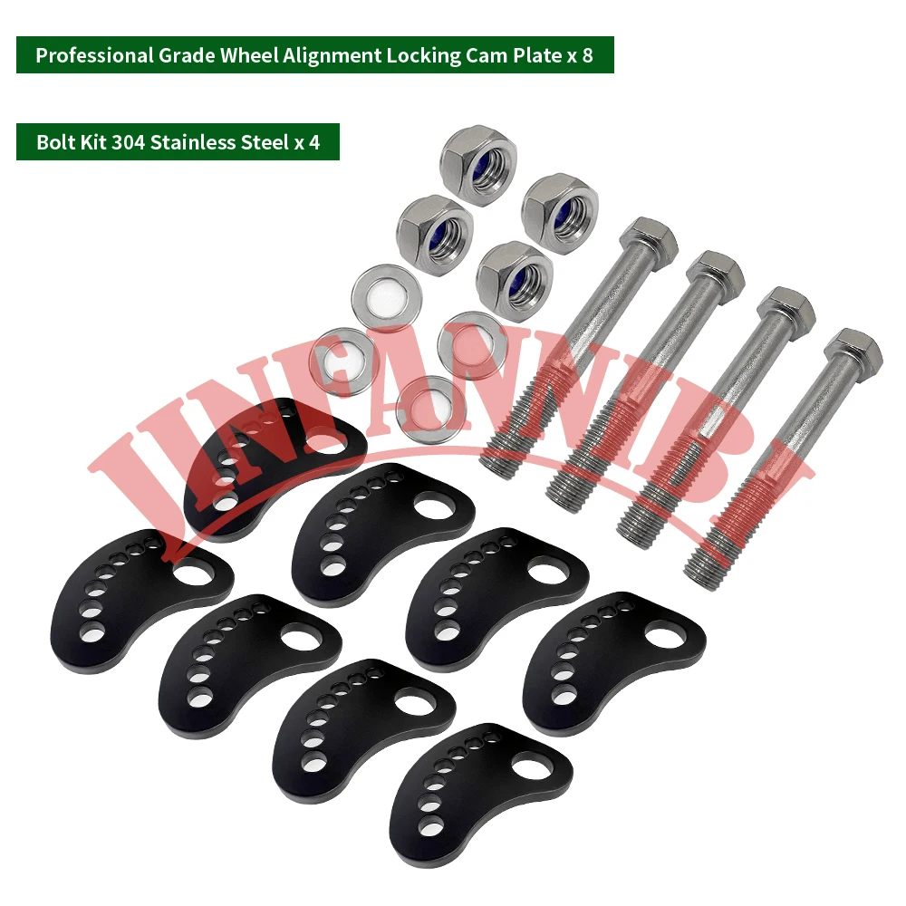 Camber Lock Alignment Fix for 1999 2010 2011 2012 2013 2014 2015-2018 Silverado Sierra 1500 Upper Arm Cam Bolt Kit