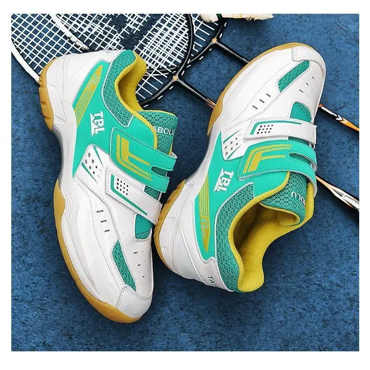 Original Brand Unisex Fitness Badminton Shoes Designer Hook & Loop Indoor Court Shoes 36-45 Professional Table Tennis Shoes