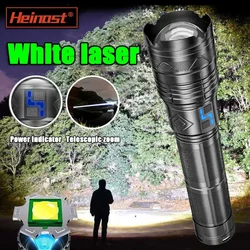 Lampe de poche LED DulFlashlight GT60 super lumineuse, longue portée, torche injuste, aste par USB, utilisant 4 181350A, 24.com, 20800mAh