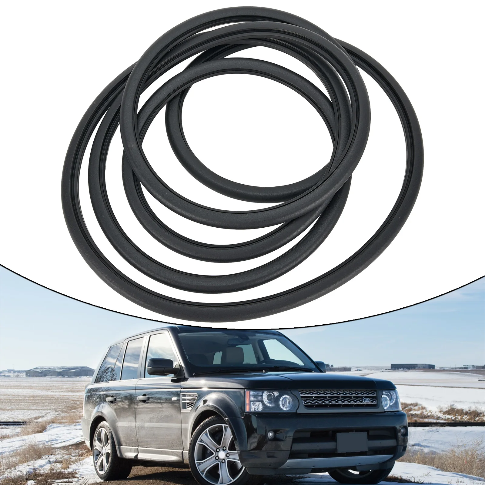 Sport Seal Gasket Seal Gasket Black LR023393 Black LR023393 Rubber Seal Gasket Sun Roof Black LR023393 Seal Gasket