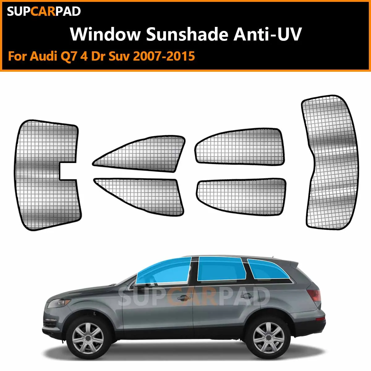 

For Audi Q7 4 Dr Suv 2007-2015 Custom Car Window Sunshade Anti-UV Car Sun Window Visors Sunshade Covers Accessories