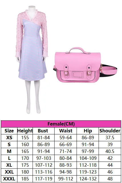 Glinda Cosplay 2025 Movie Wicked: For Good Costume Women Skirt Dress Set Roleplay Clothing for Female Halloween Carnival Suit - Image 5