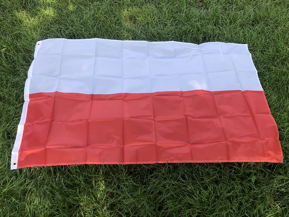 SKY FLAG free shipping poland flag  90*150cm hanging polyester Thuringia pl pol poland flag of polish for decoration