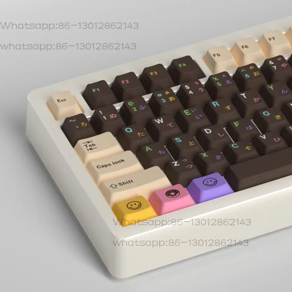Theme keycaps with 152 keys, complete set of cherry colored PBT dye sublimation mechanical keyboard keycaps