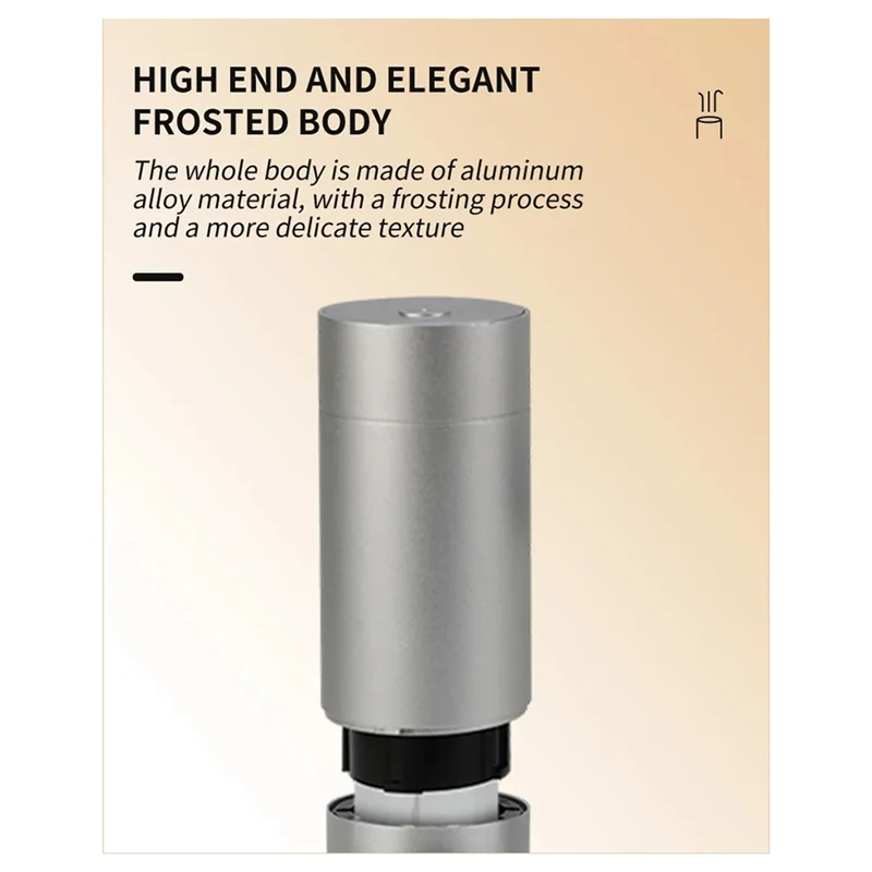 

Hot Sale-120Ml Aluminum Aromatherapy Anhydrous Essential Oil Diffuser Suitable For Home Offices And Hotels EU Plug