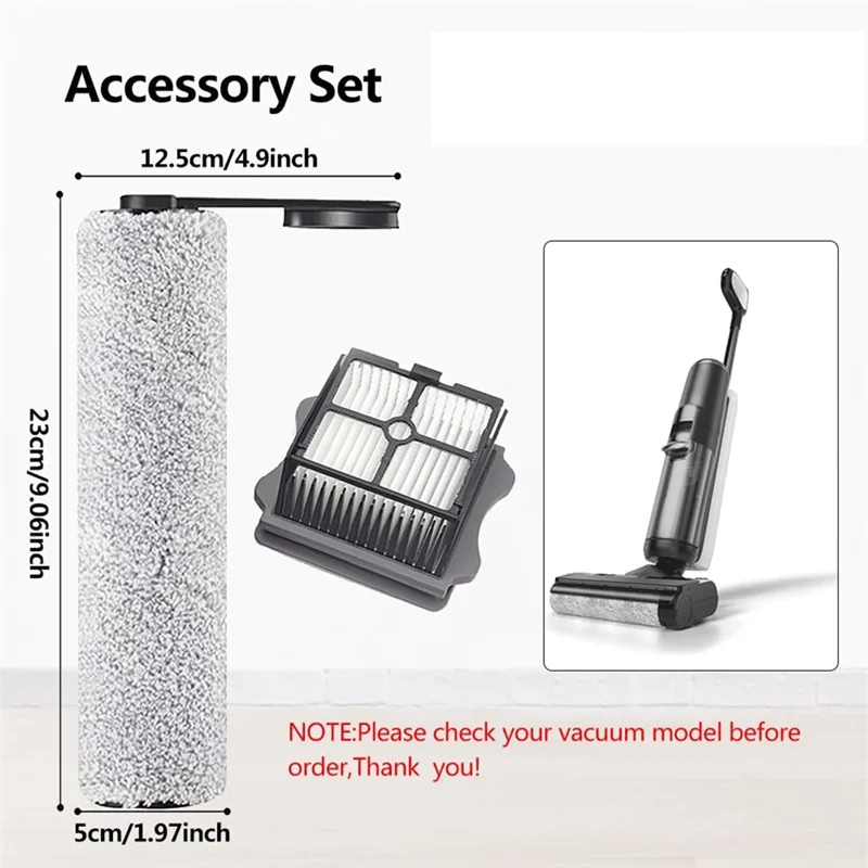 

B69A Brush Roller And HEPA Filter Replacement For Tineco S5 / S5 Pro /S5 Pro 2 / S5 Blue Cordless Wet Dry Vacuum Cleaner