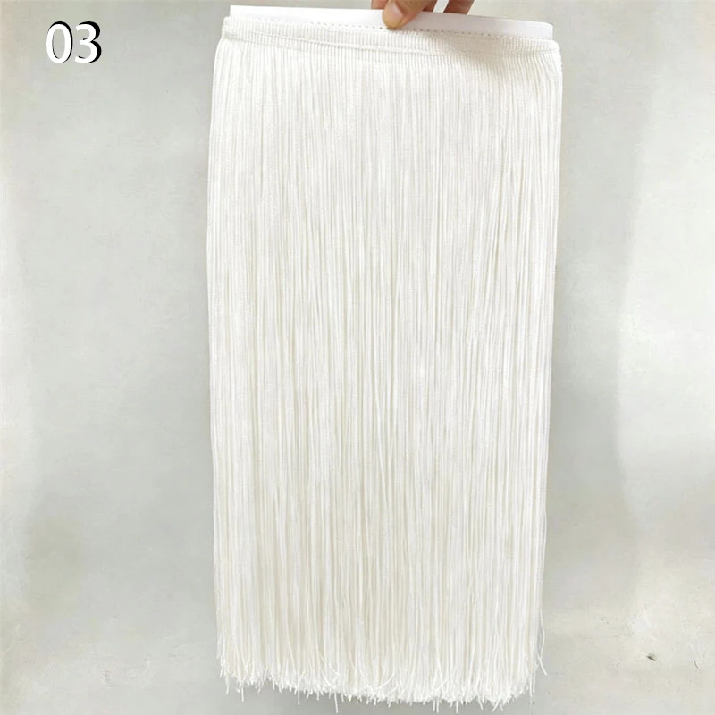 

1M 100cm Wide Lace Fringe Trim Tassel Fringe Trimming For Latin Dress Stage Clothes Accessories Lace Ribbon Tassel