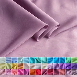Clothing Lining Silk Cotton Fabric Sewing Cloth Dress Lining Soft Skin-friendly White By The Meter