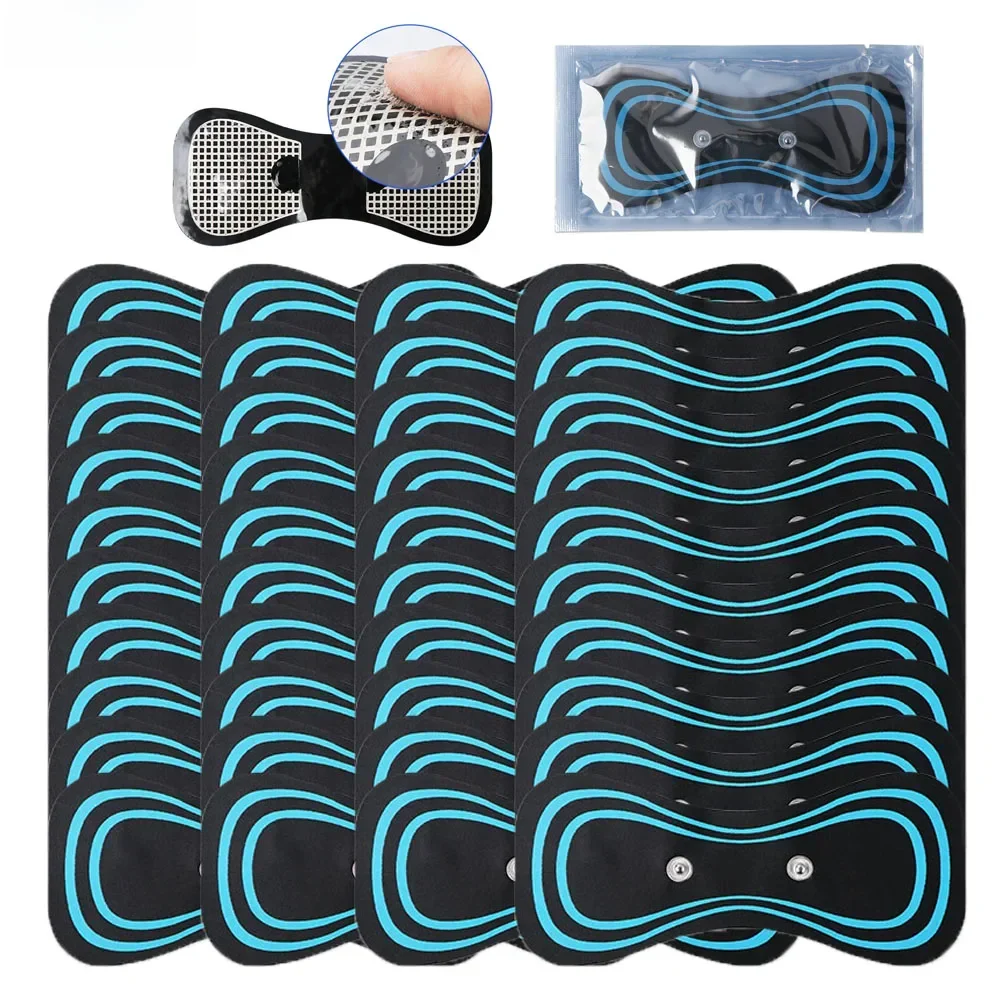 

10 шт. портативный мини электрический массажер для шеи и спины, массажный пластырь для шеи, стимулятор, массажный пластырь, сменный пластырь