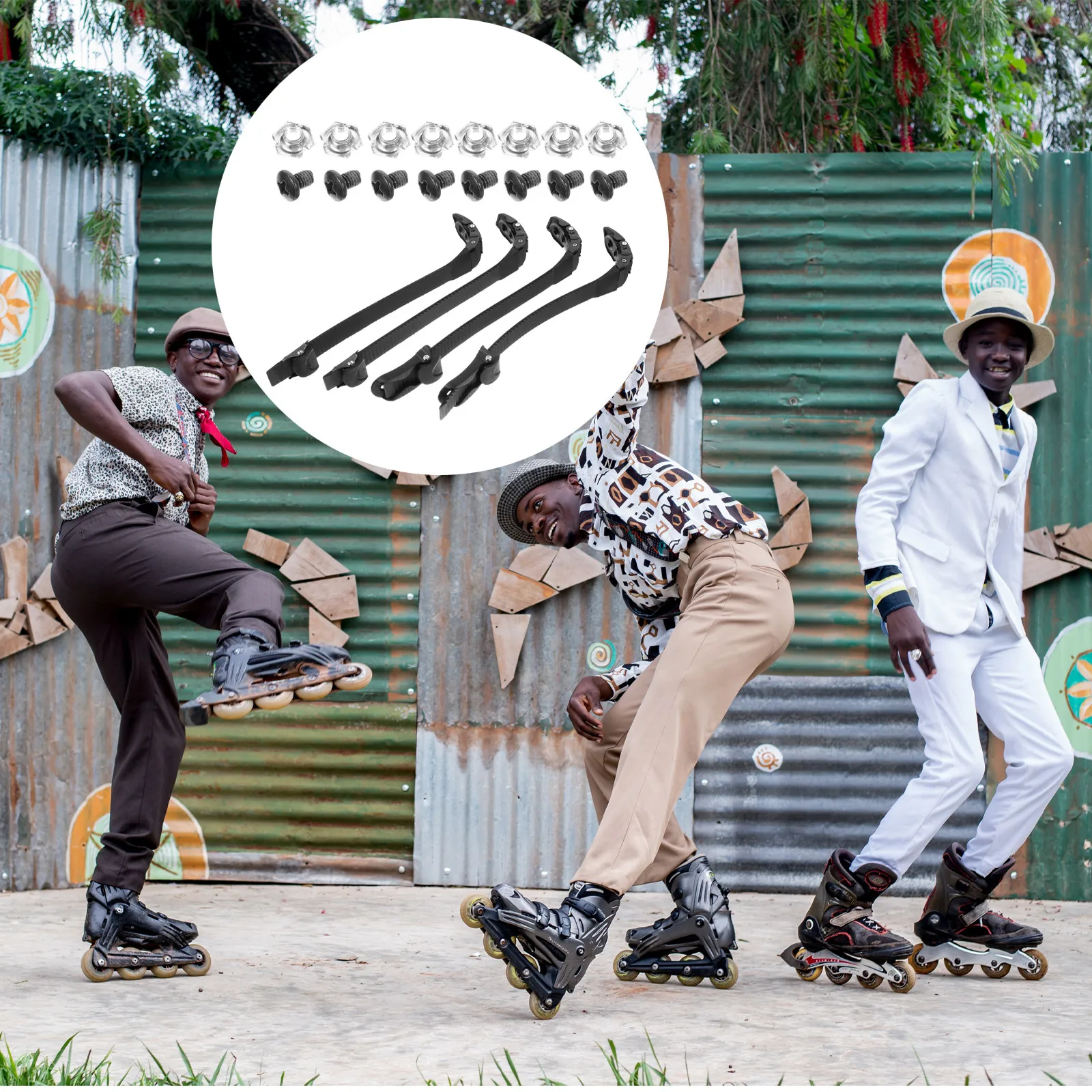 

Roller Skates Strap Professional Adjustable Buckle Skate Shoes Secure Fix Inline Skate Replacement Buckle Strap Accessories