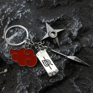 Naruto Gantungan Kunci Mainan Xiao Organisasi Awan Merah Gantungan Kunci Kunai Shuriken Konoha Ninja Ransel Aksesoris Hadiah Natal 6 penjualan terbaik senjata rahasia logam - №