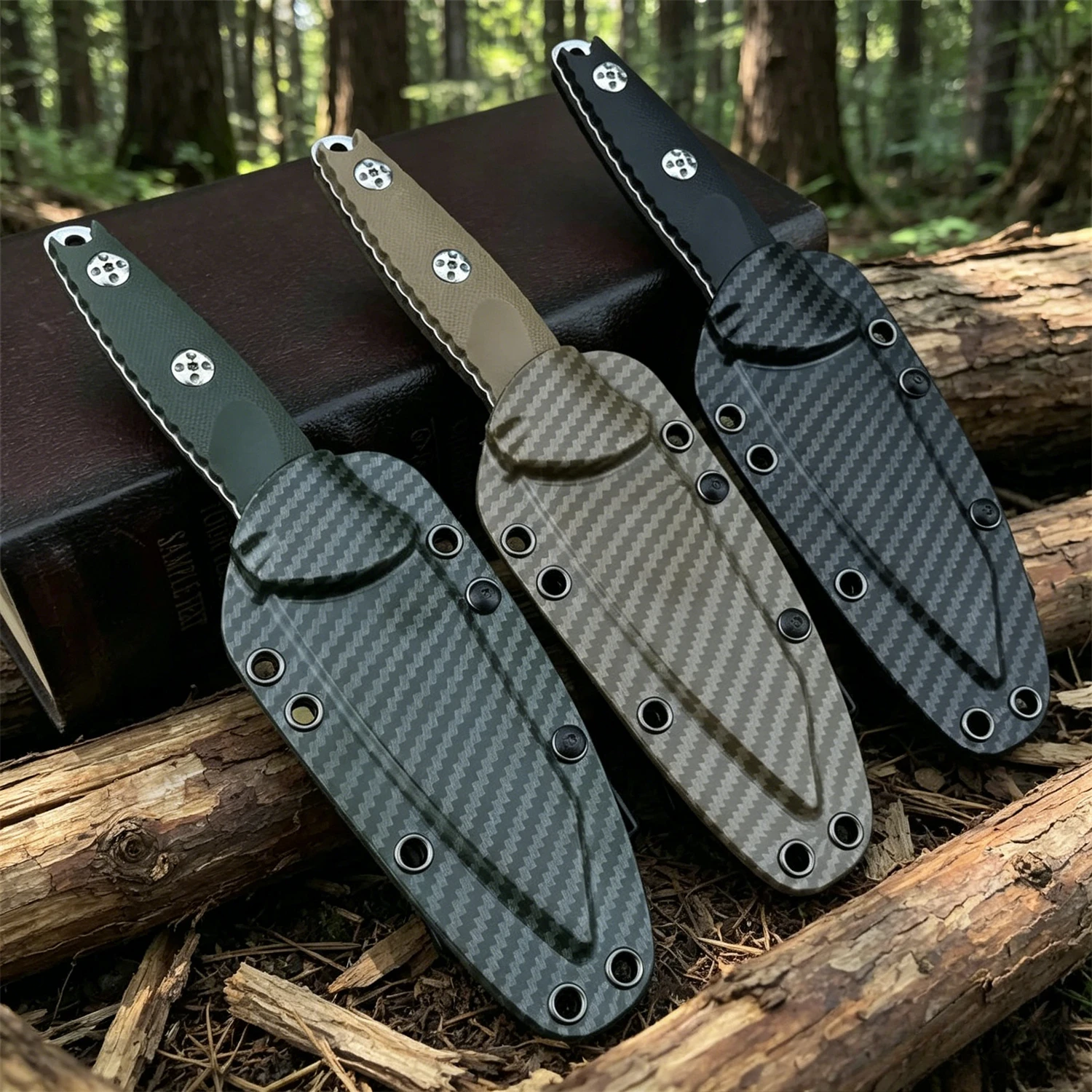 Model 93M Outdoor Fixed Blade Knife 8Cr13MoV Blade Wearproof Nylon Fiber Grip Daily Carry Camping Utility Knives Tools view 5