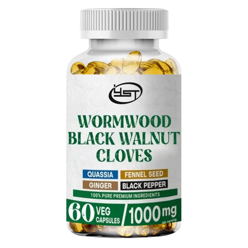 Black Walnut Clove Cleaning Extract, 7-in-1 Complex, Vegetarian, Non GMO and Gluten Free