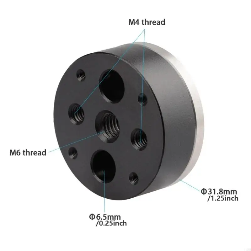 D5BB Conectores rosetero liviano Adaptador montaje con herramienta para equipos fotografía
