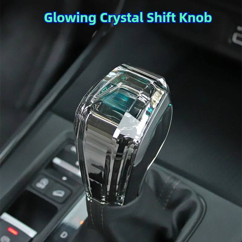 For Hyundai Tucson ix35 Accent kia k2 rio colorful crystal luminous gear handle head gear lever Patrol gear head modification