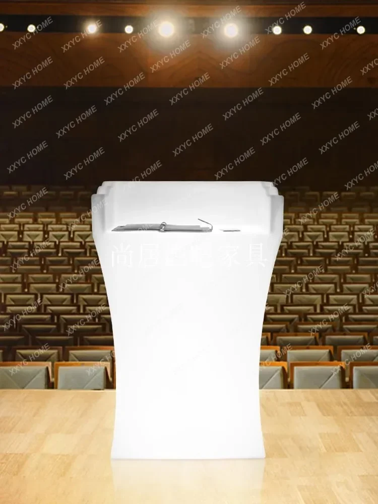 Luminous Welcome Colorful Reception Desk Events Lecture Desk Bar Hotel Clubhouse Guest  Restaurant Front Desk