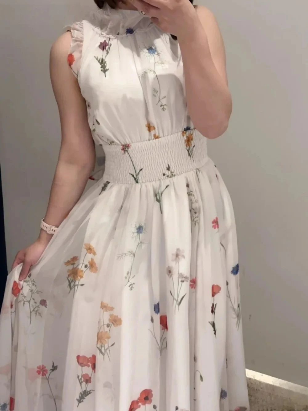 

Новое бальное платье с рюшами и летящими рукавами, Vestidos с принтом на шнуровке, милый халат принцессы, японское элегантное платье с тонкой талией