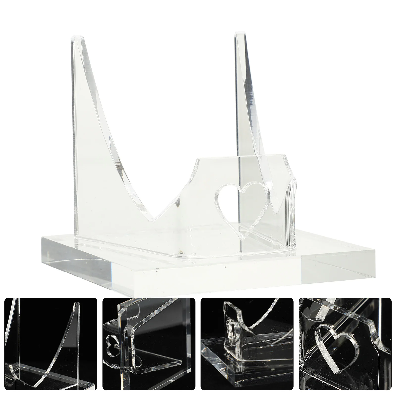 

Crystal Display Stand Acrylic Transparent Holder For Mineral Agate Specimen Small Clear Stand For Stone Collection Display