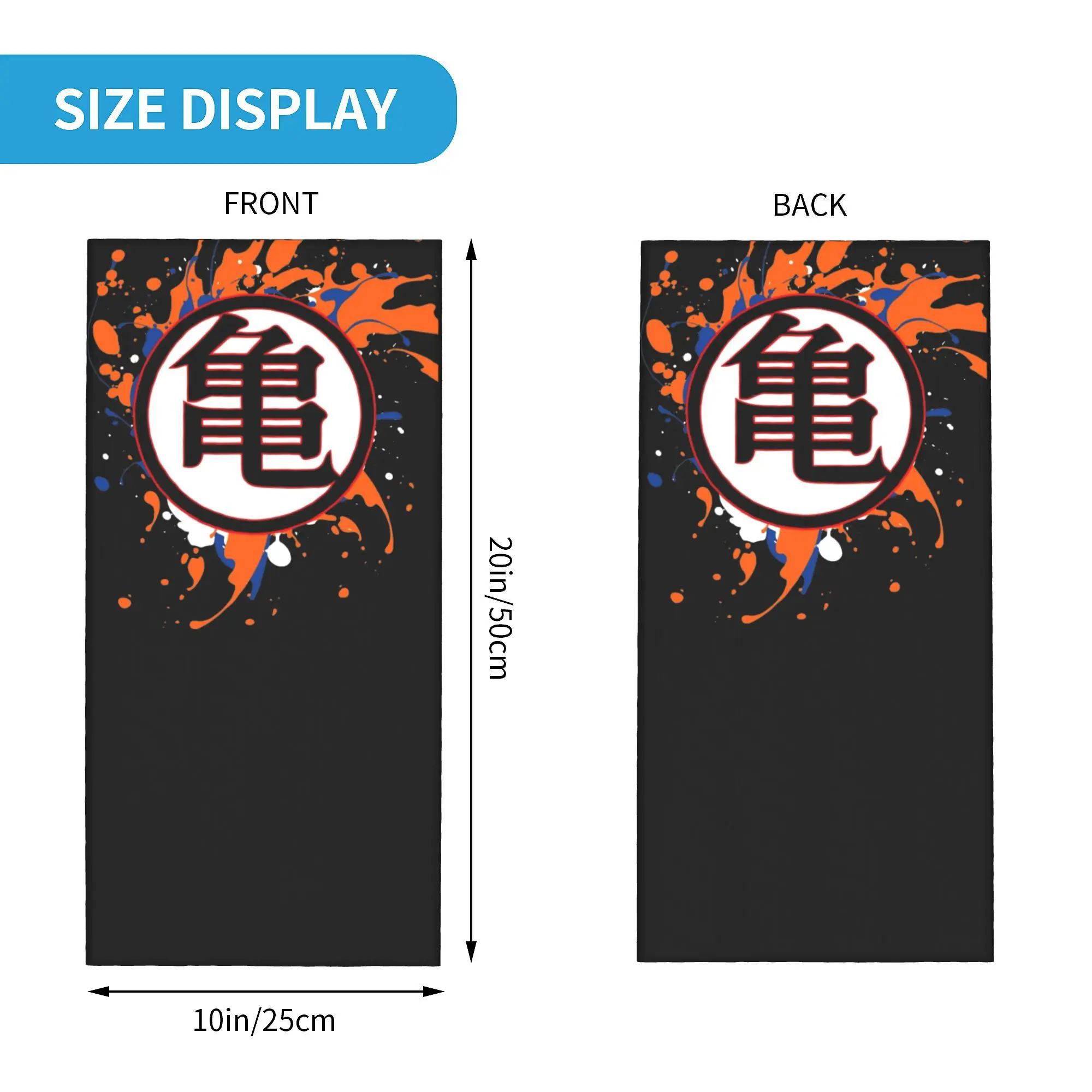 DBZ Dragon Ball  Son Goku Power Bandana Neck Gaiter Printed  Face Scarf Multi-use Balaclava Hiking for Men Women Adult Winter