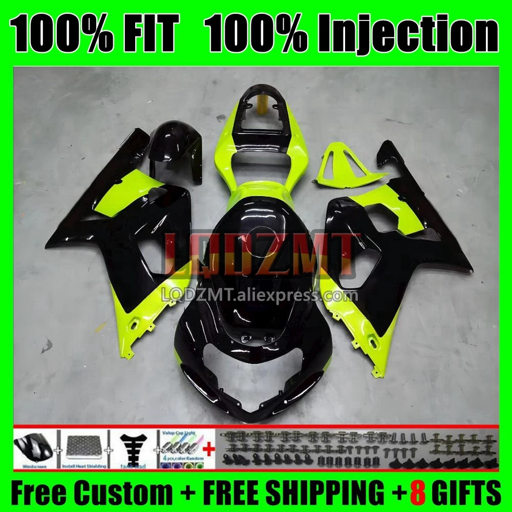 Injection Body For SUZUKI GSXR-750 GSXR 750 600 K1 CC 2No.45 GSX-R600 GSXR600 01 New green 02 03 GSXR750 2001 2002 2003 Fairing