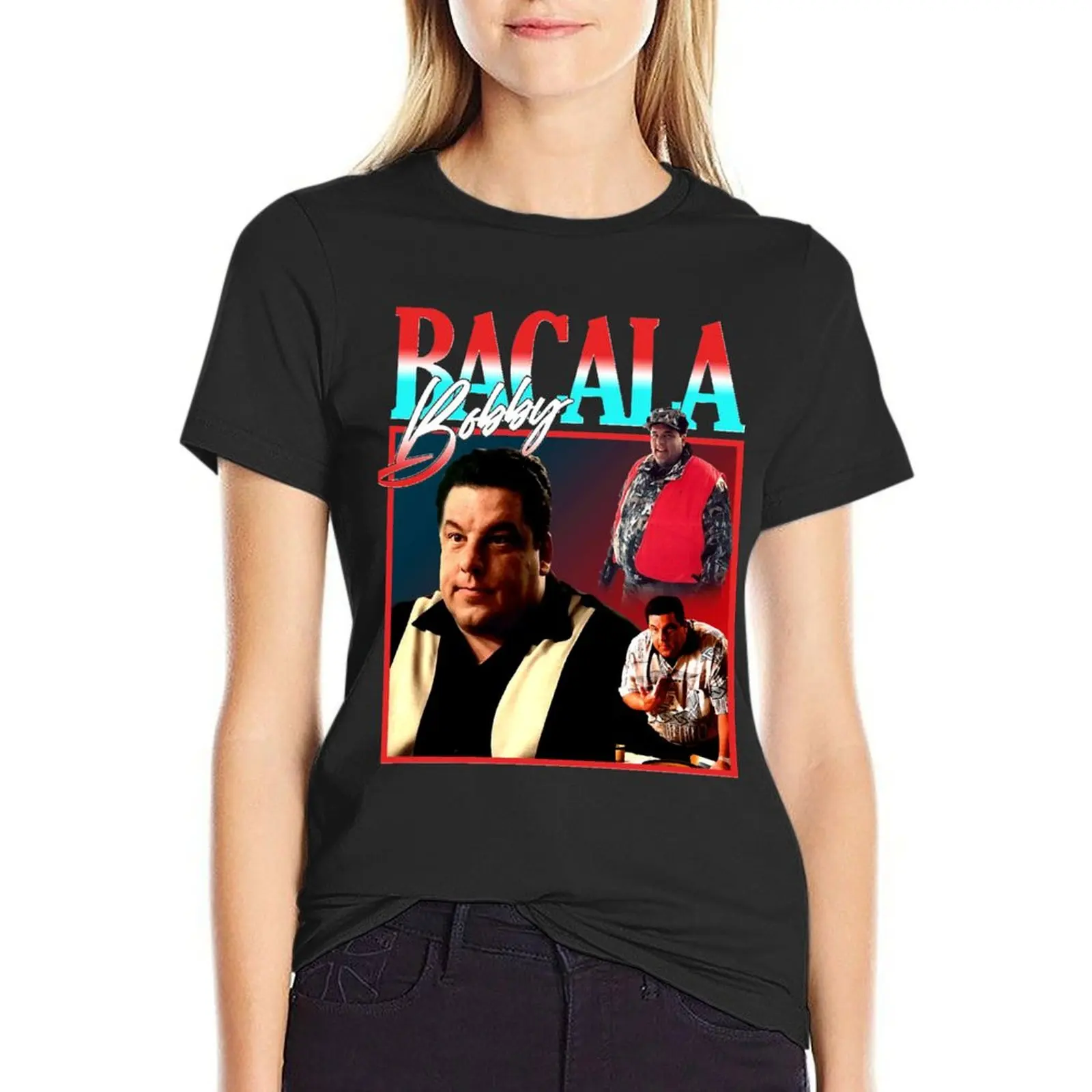 

Рубашка Bacala Bobby Essential T-Shirt возвышенная забавная женская одежда в тяжелом весе