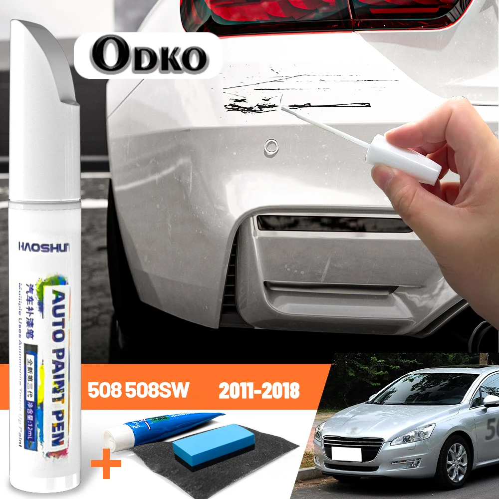 

Карандаш для ремонта царапин на автомобиле, воск для ухода за краской, средство для удаления царапин для Peugeot 508 508SW 2011-2018 2012 2013 2014 2015 2016