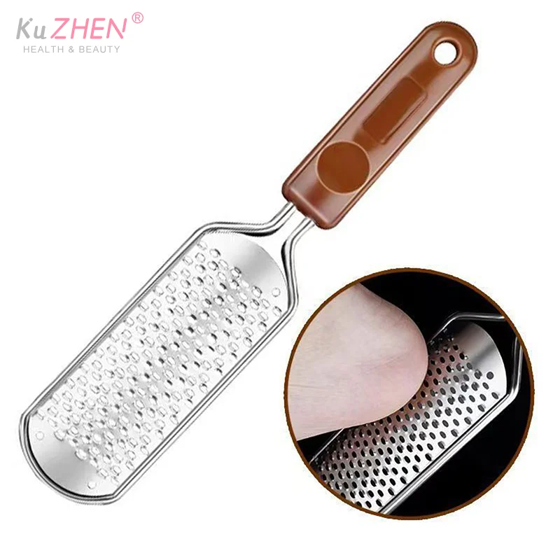 ملف القدم المهنية عرموش كعب مبشرة الصلب الجلد الميت الكالس مزيل باديكير ملف مبشرة القدم تقشير النسيج الغسيل #4