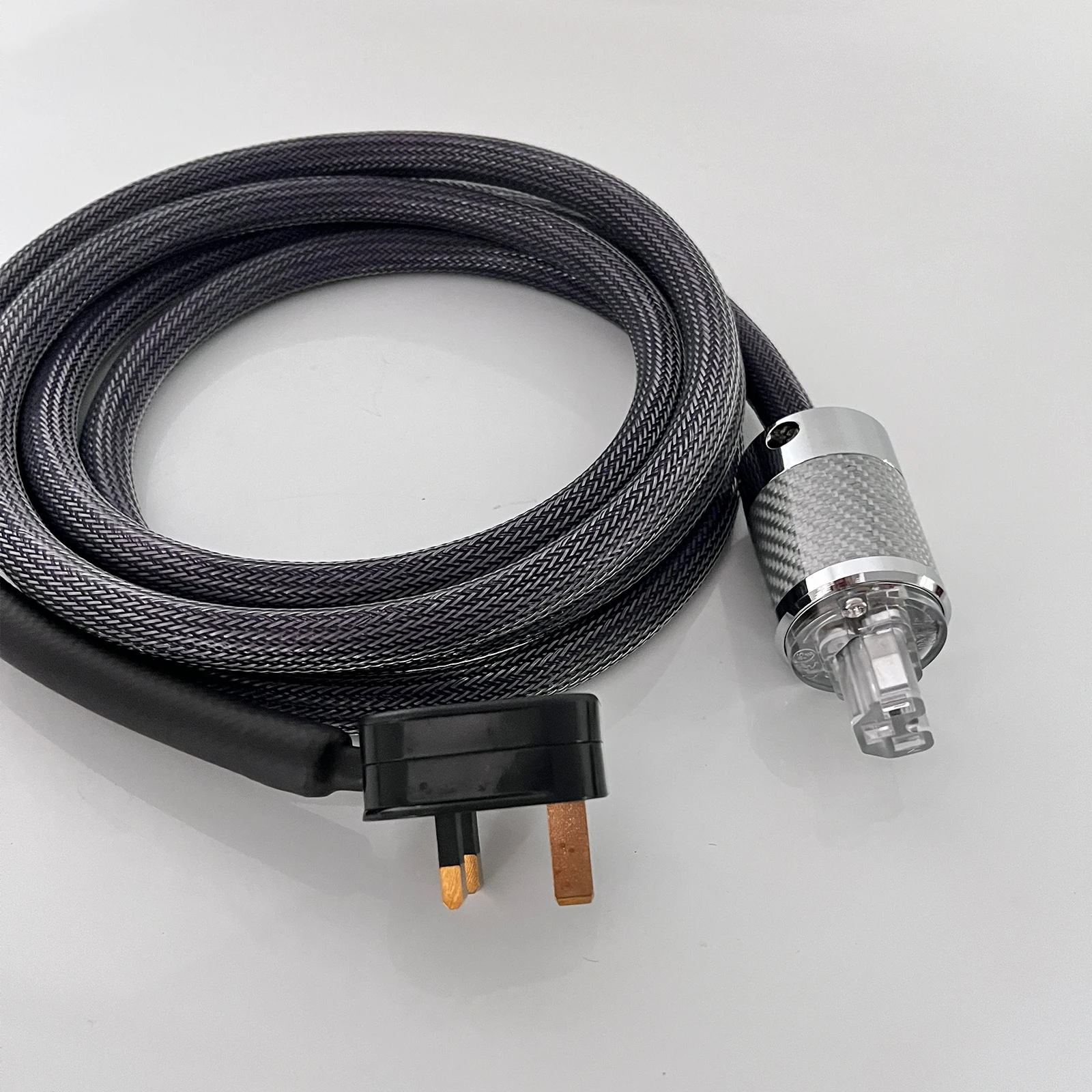 HiFi Audio Preffair AC-Stromkabel mit US/EU/UK-Version Steckern C15 Buchsen für Leistungsverstärker-Lautsprecher – Detail 3