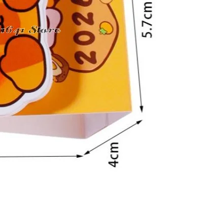 

1 шт. Мини-календарь 2026 с мультяшной капибарой, настольный календарь для офиса и школы, портативный календарь, рождественский подарок для друзей, декор для стола