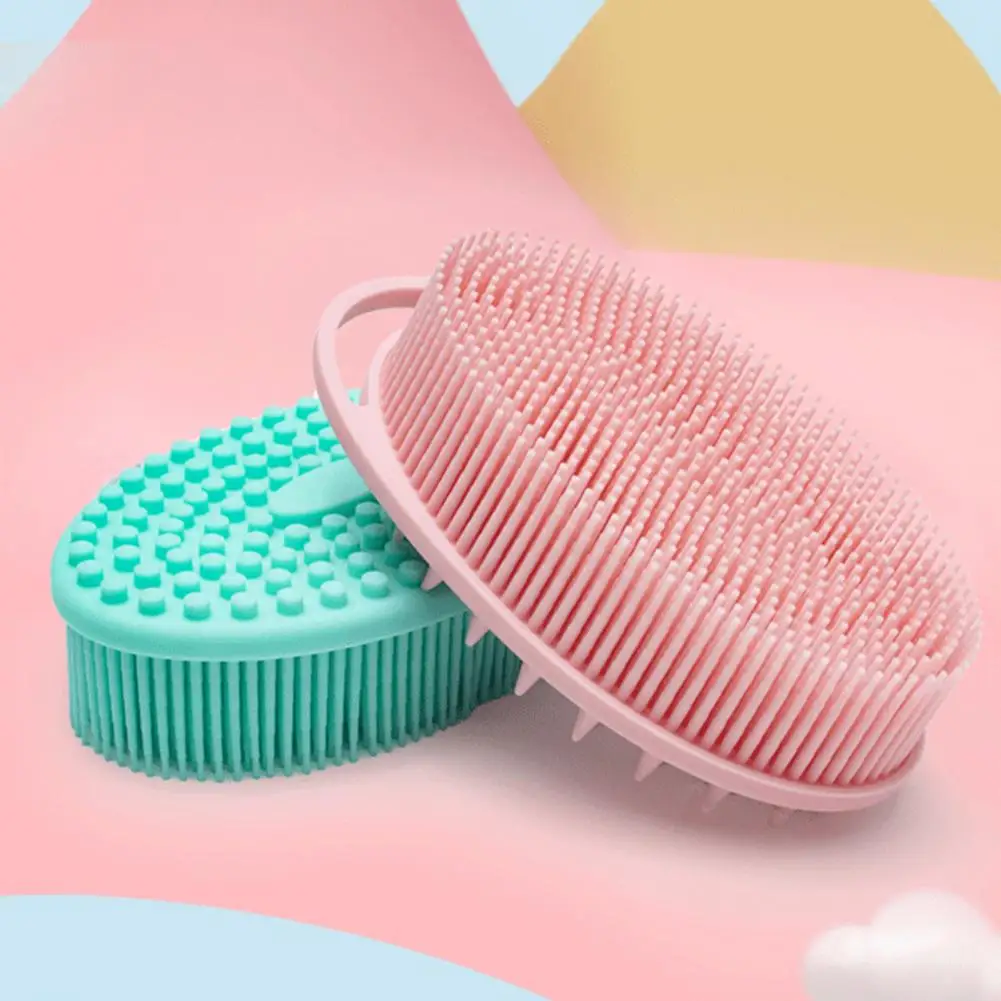 Dead Skin Cells Removal Brush Silicone Body Scrubber Brush Exfoliating Bath for Men Women Easy Hang Design Shower Loofah