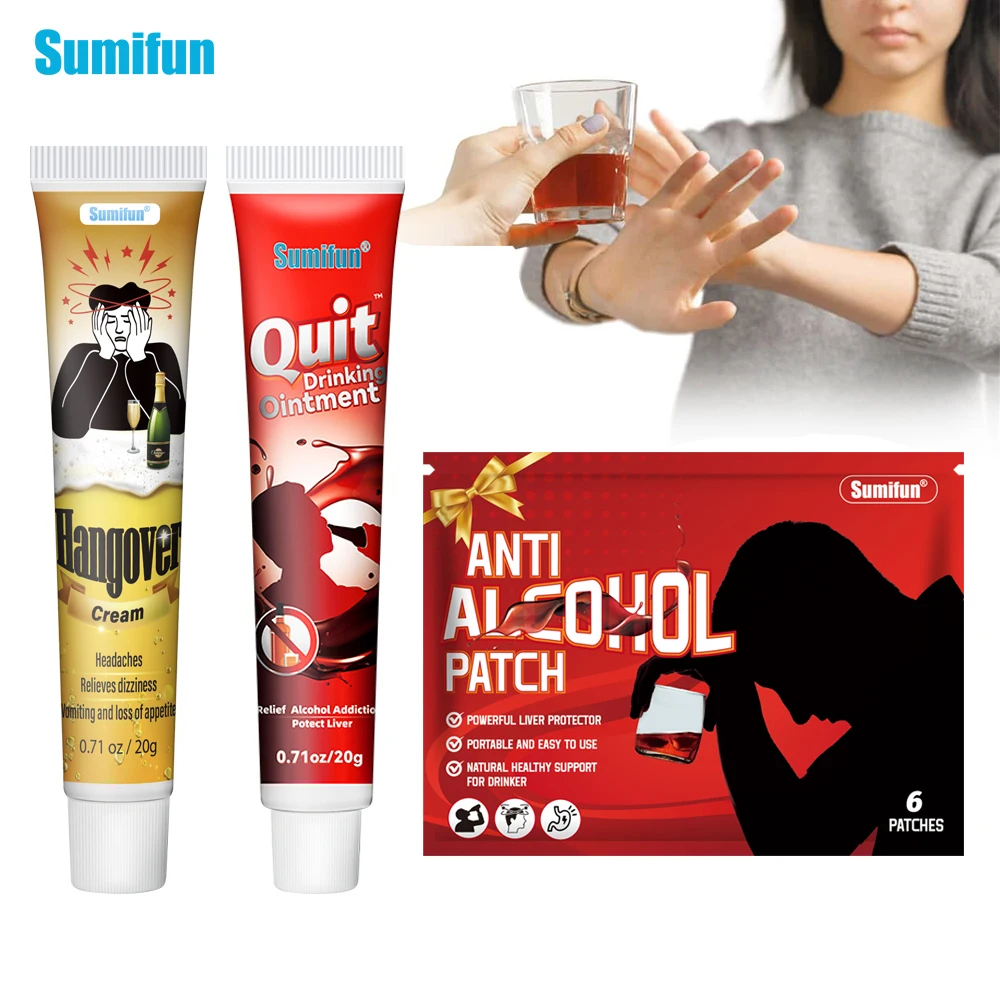 

3Types Sumifun Quit Drinking Patch Prevent Hangover Alcohol Addiction Relief Cream Anti Alcohol Liver Protect Medical Plaster