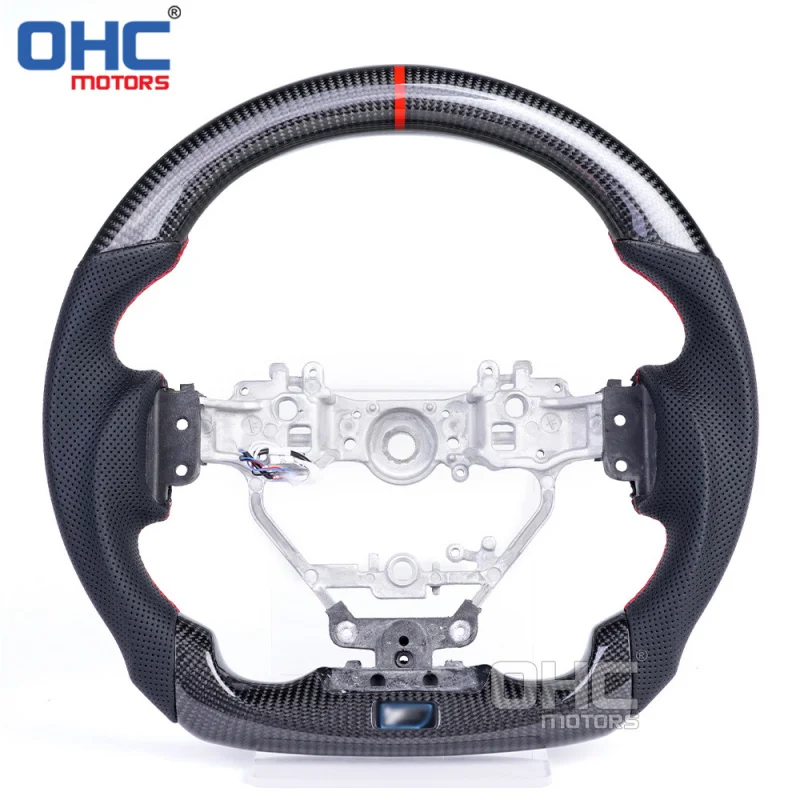 For Lexus IS NX RCF GSF LED 14-20  carbon fiber steering wheel modification with vibration function