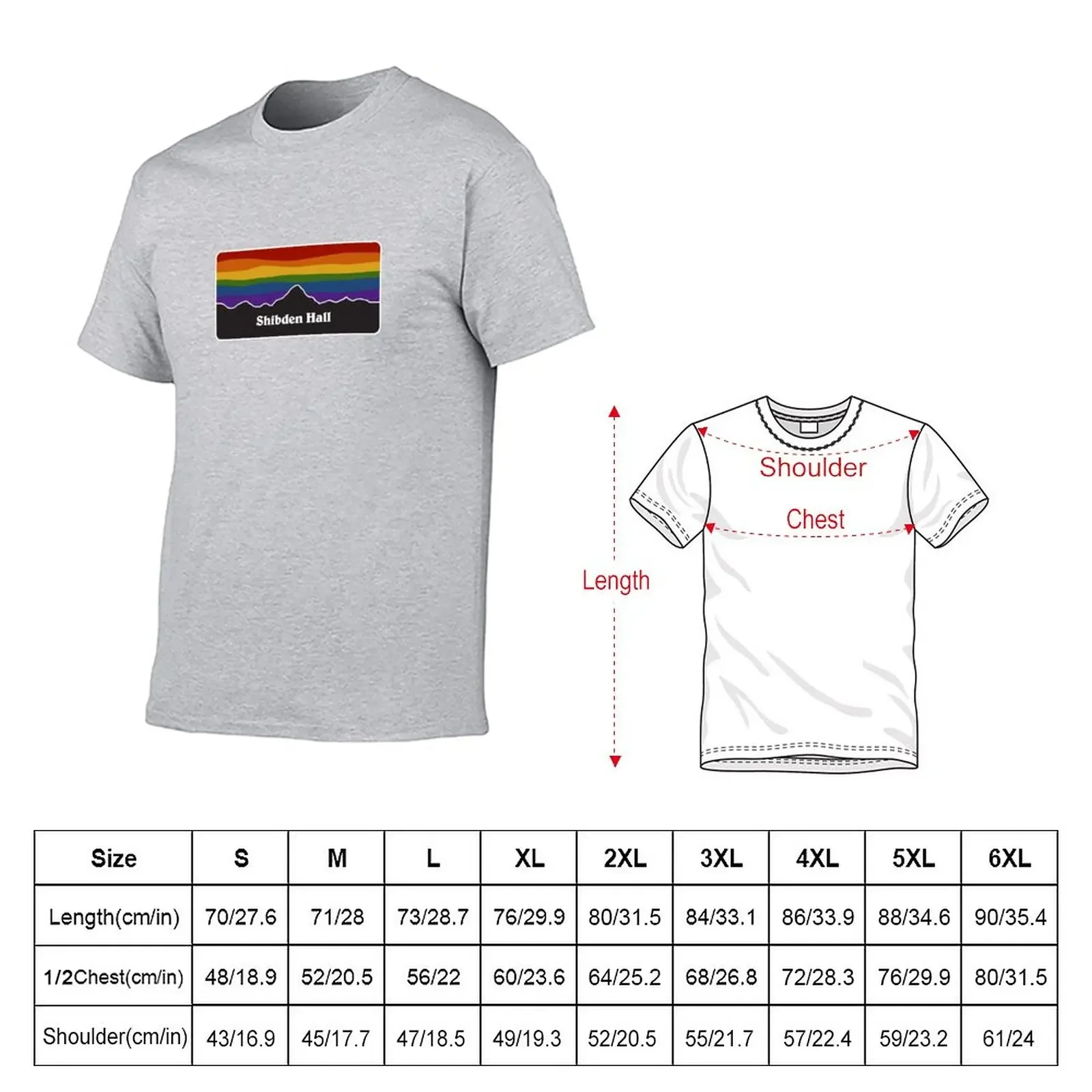 Shibden Hall - Rainbow Pride Sunset T-Shirt plus size t shirts sublime t shirt vintage t shirt mens graphic t-shirts hip hop