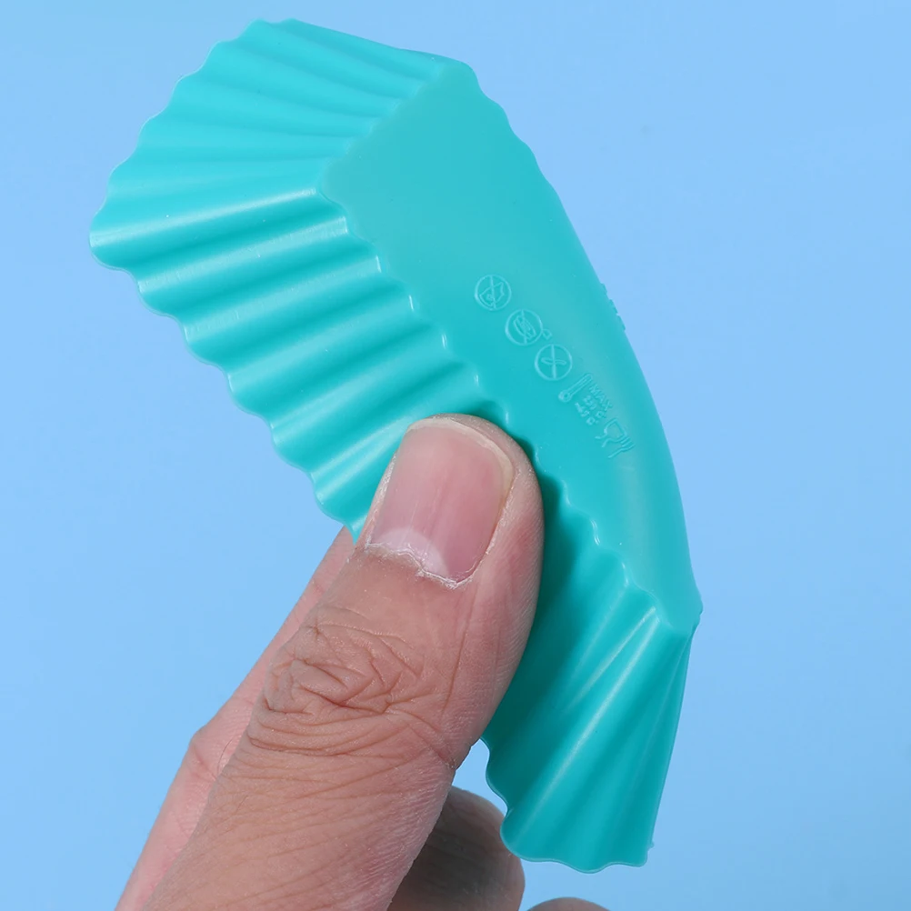 

12Pcs Silicone Cake Mold Classic Shape High Temperature Resistant Non Stick Baking Supply DIY Muffin Cup Baking Tool