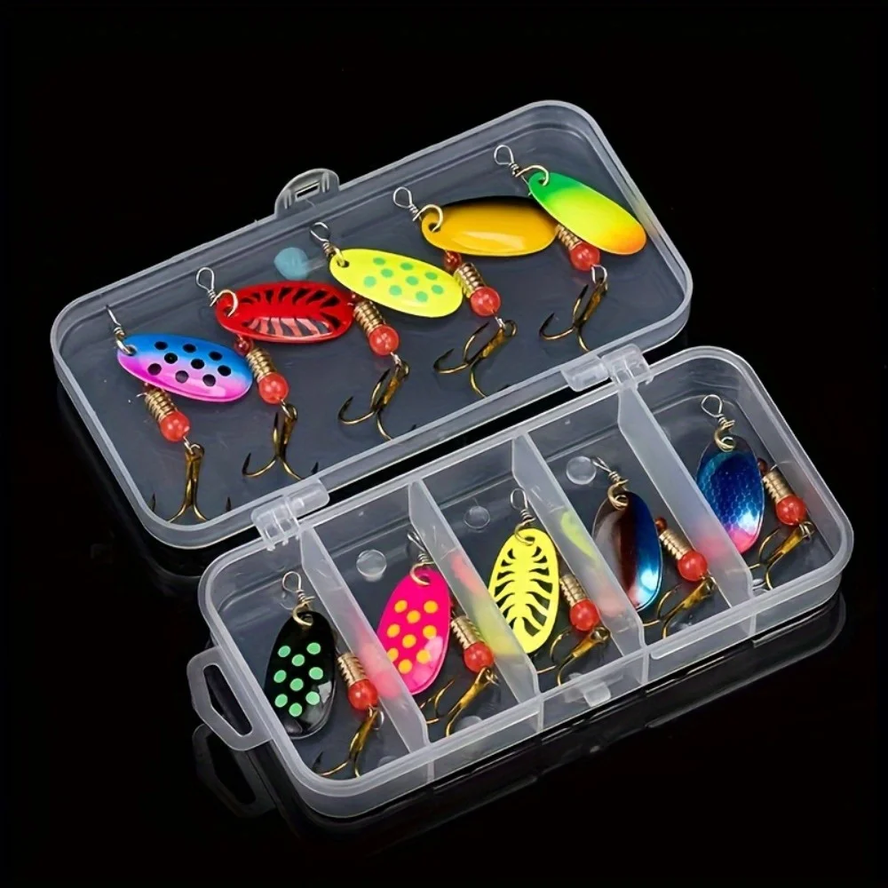 Set Spinner Crankbait Wobblers Metálicos para Pesca de Lucio - imagen 3