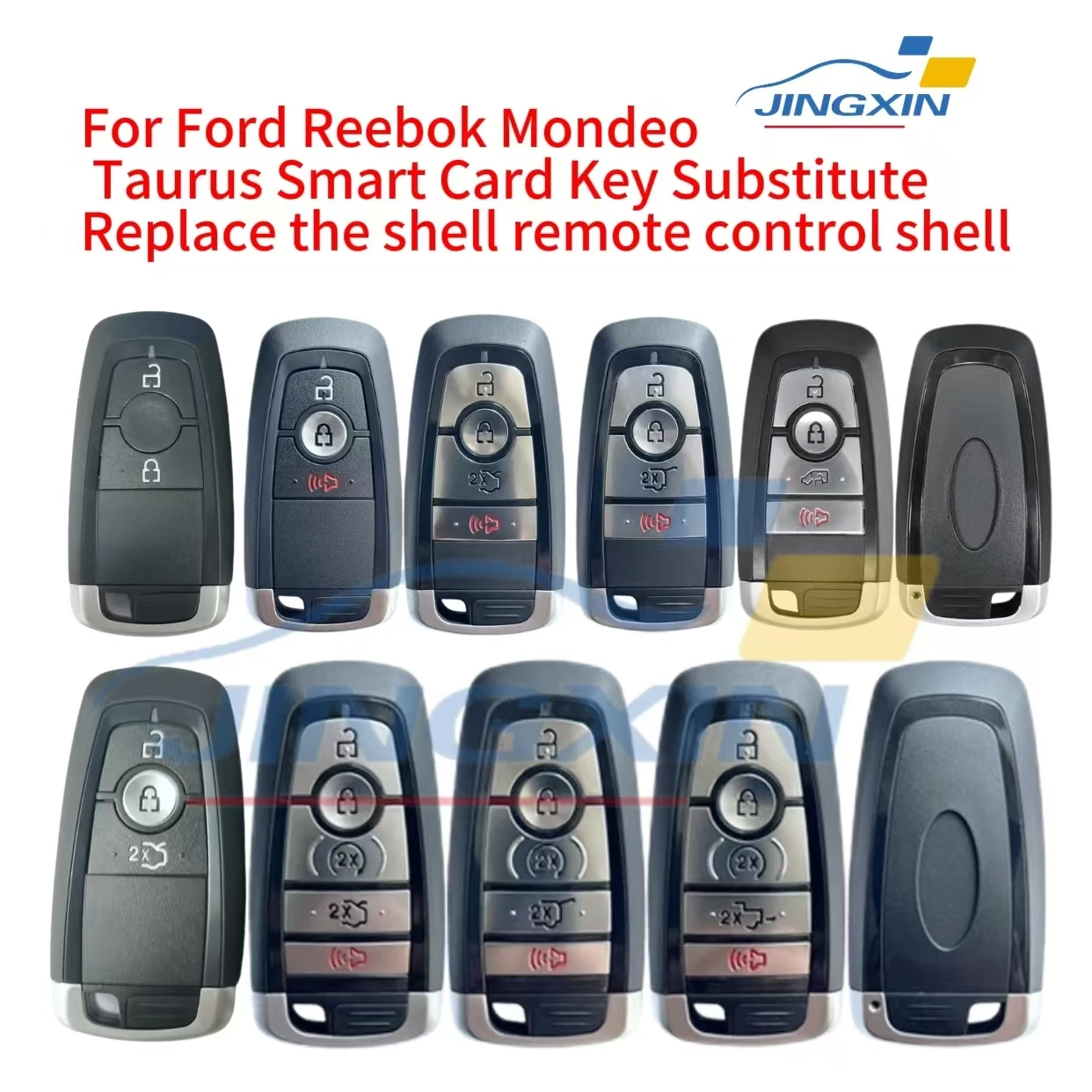 

For Ford Car Key Shell For Ford Mondeo Edge Escape Ranger Fusion Mustang Raptor Explorer F150 F250 F-350 4/5BTN Remote Fob Shell