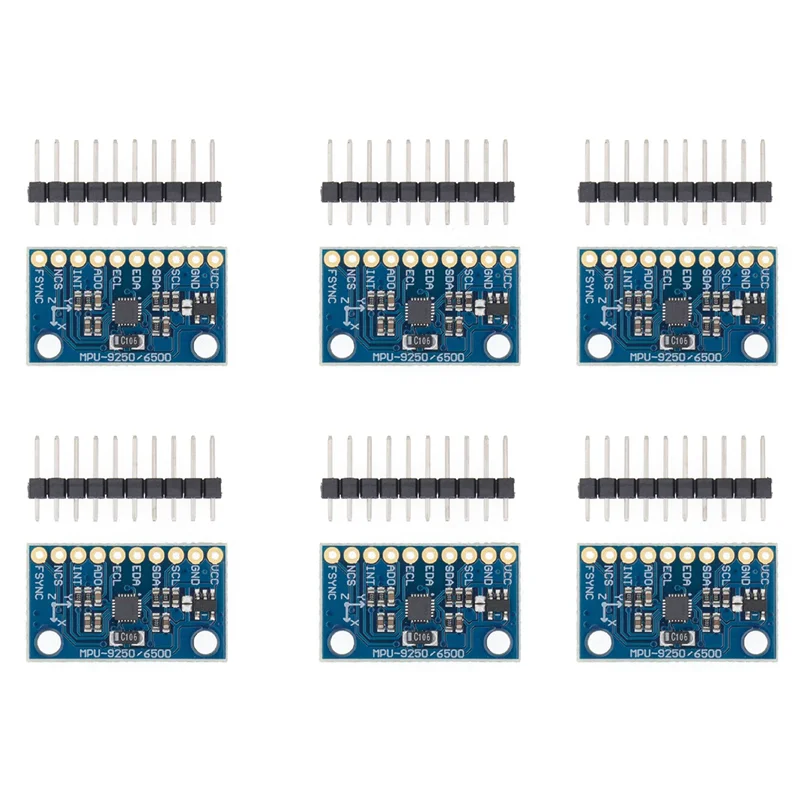 

Superior-6X MPU-9250 GY-9250 9-Axis Sensor Module I2C/SPI Communications Thriaxis Gyroscope + Triaxial Accelerometer