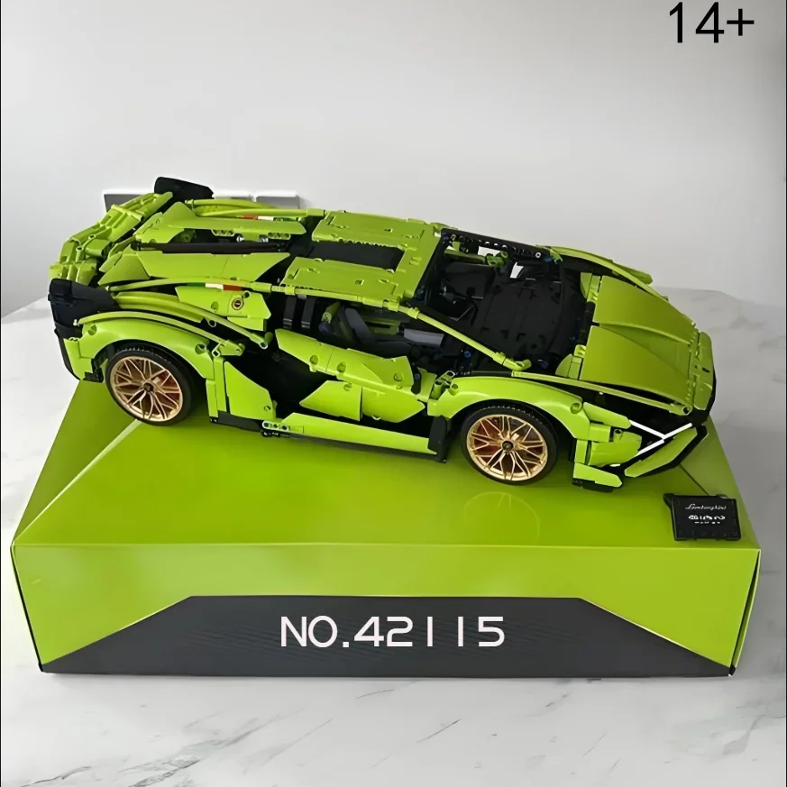 

3696Pcs Technical Sian FKP 37 SuperCar Assemble Puzzle Model 42115 Bricks For Kids Adults Holiday Party Supplies Birthday Gifts
