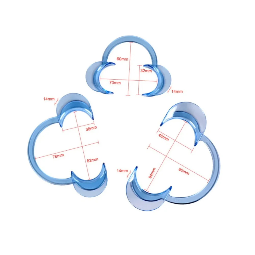 10 sztuk/paczka Dental policzek zwijacz C kształt wybielanie zębów wewnątrzustny policzek otwieracz do ust dentysta narzędzie ortodontyczne